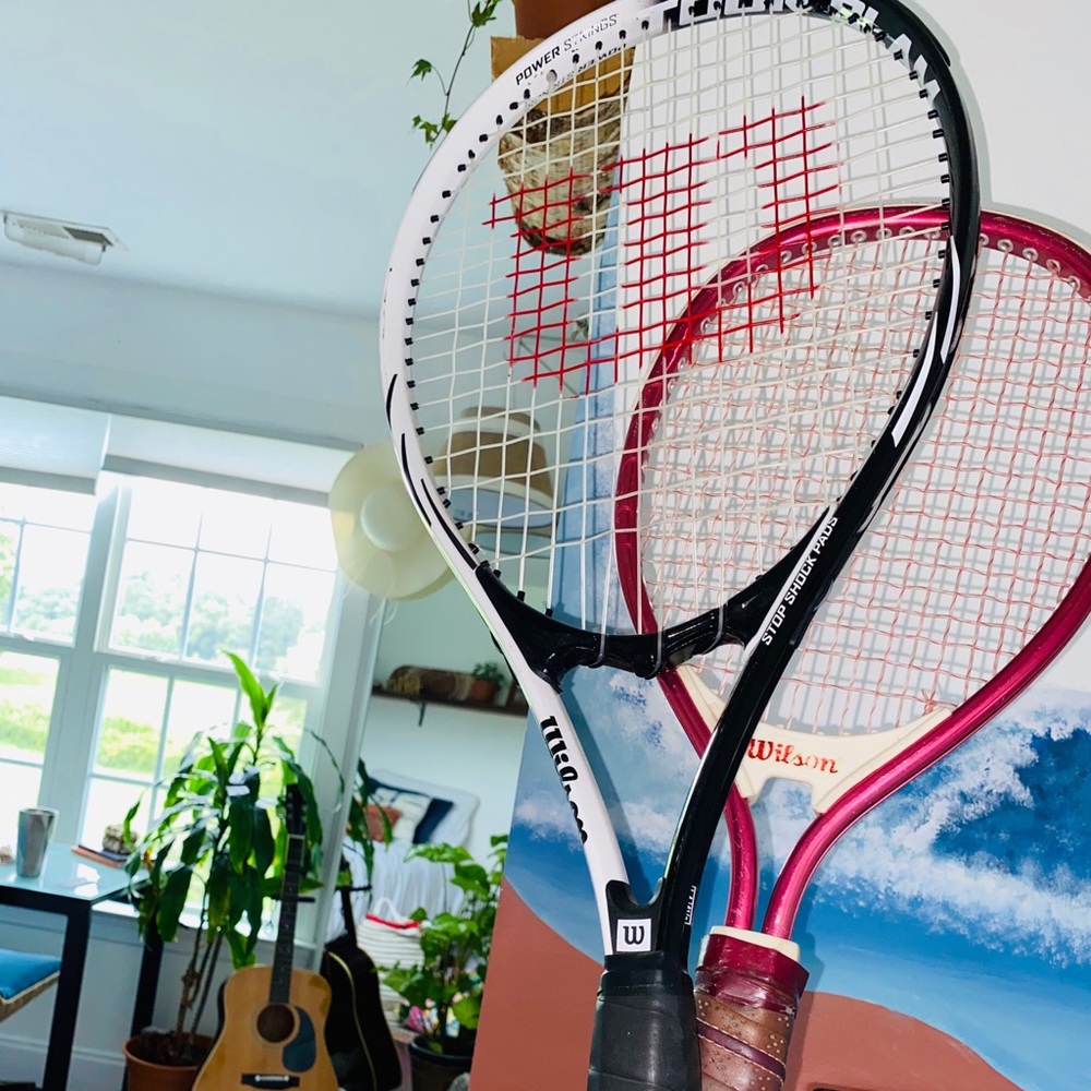 •Set of 2 Professional Wilson Tennis Rackets•